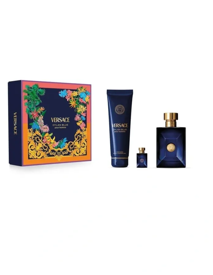 Versace Dylan Blue Pour Homme EDT 100 ml Set (EDT 100ml & Bath & Shower Gel 150ml & 5ml)