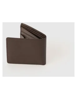 Volcom Single Stone Leather Wallet Brown