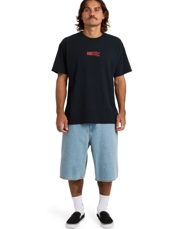 Volcom Chillow 2 Denim Shorts 24 in Blue