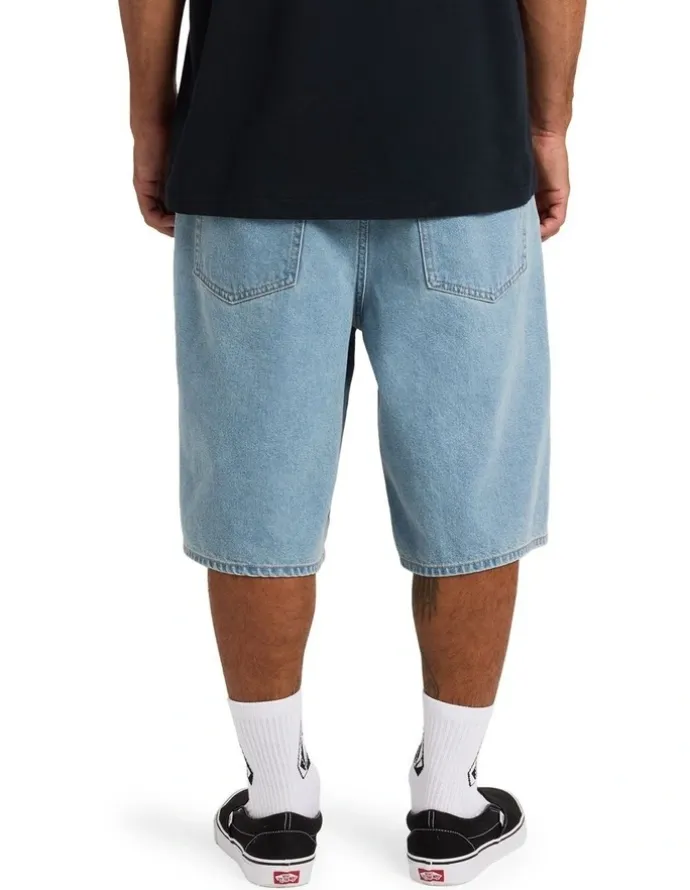 Volcom Chillow 2 Denim Shorts 24 in Blue