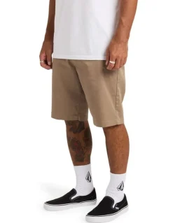 Volcom Frickin Modern Shorts in Beige