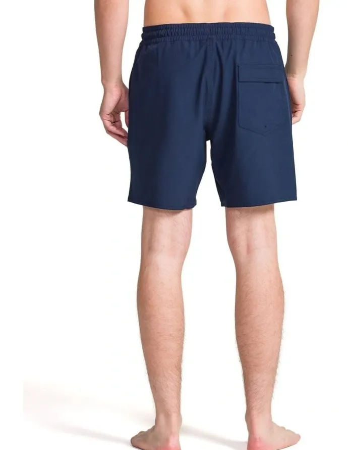 Volcom Manic Solid Trunk 17 Inch Boardshorts in Navy