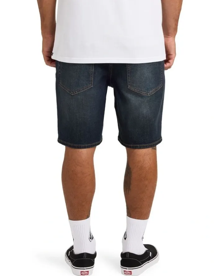 Volcom Solver Denim Shorts 20 in Blue