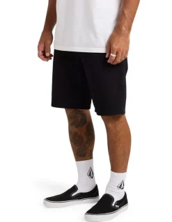 Volcom Solver Lite 5 Pocket Shorts 19 Inch in Black