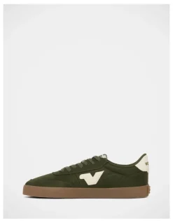 Volley Baseline Nylon Sneakers in Olive