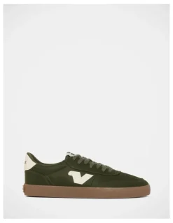 Volley Baseline Nylon Sneakers in Olive