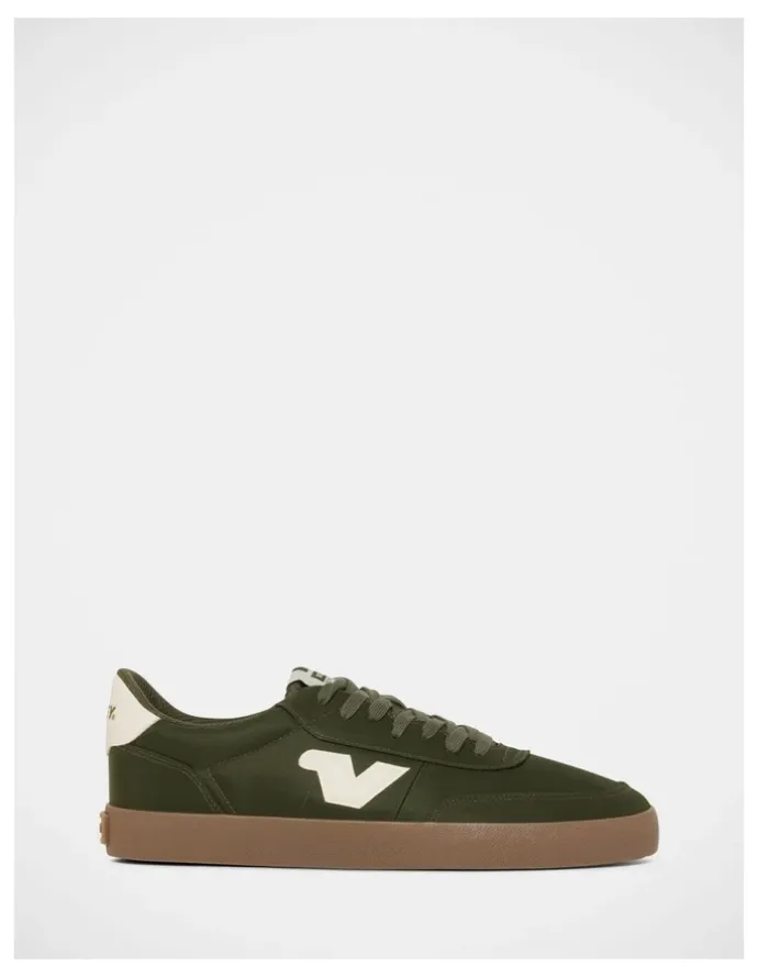 Volley Baseline Nylon Sneakers in Olive