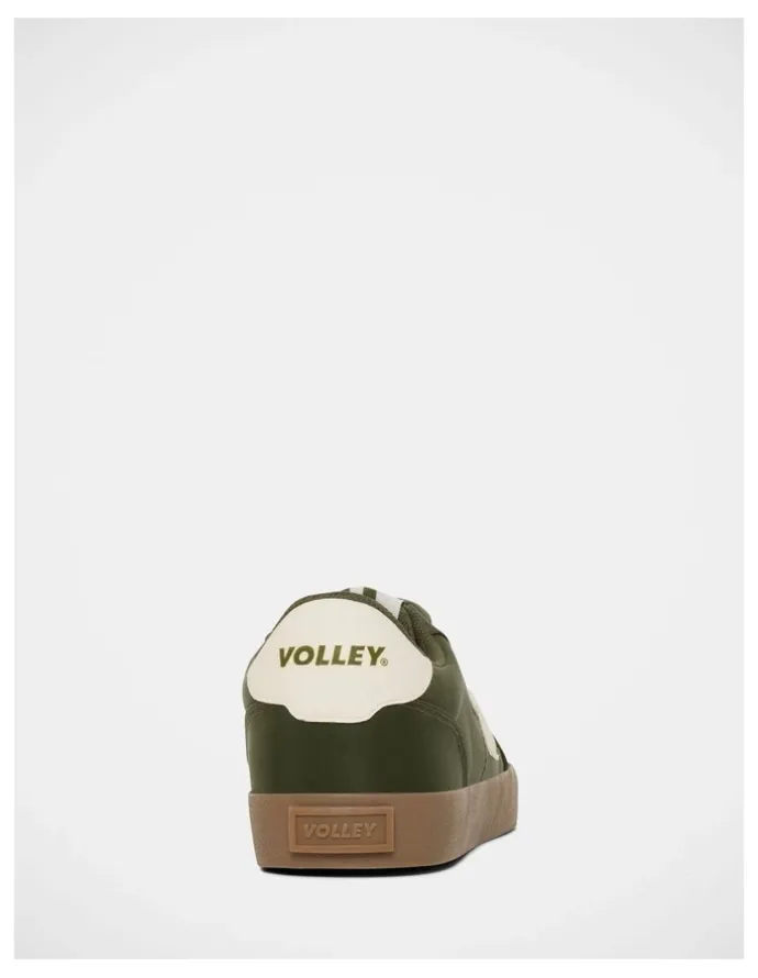 Volley Baseline Nylon Sneakers in Olive