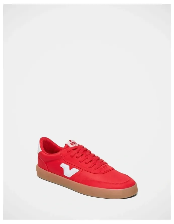 Volley Baseline Nylon Sneakers in Red