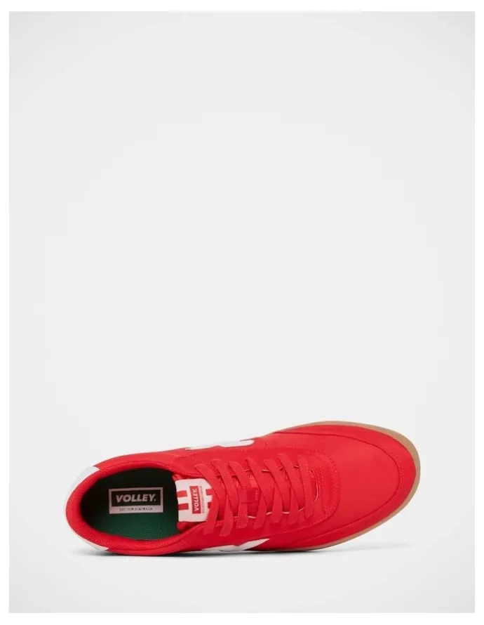 Volley Baseline Nylon Sneakers in Red