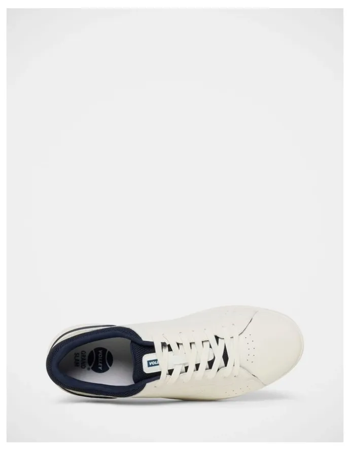 Volley Pavillion Sneakers in White/Navy
