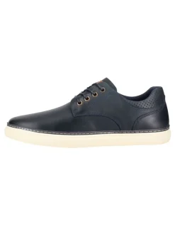 Wild Rhino Border Leather Sneaker in Navy