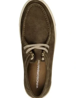 Windsor Smith Bronson Shoes in Tobacco Suede