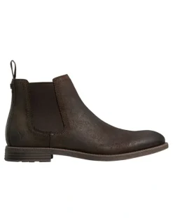 Windsor Smith Saxon Boot in Brown Oil Suede