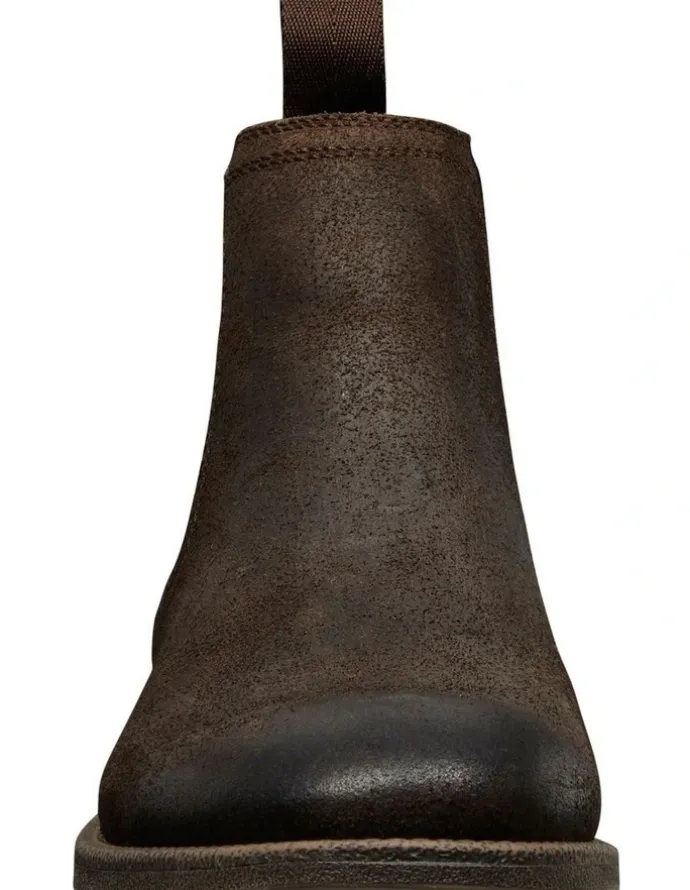 Windsor Smith Saxon Boot in Brown Oil Suede