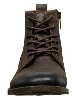 Windsor Smith Sebastian Boot in Brown Oil Suede