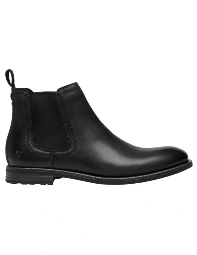 Windsor Smith Sergio Leather Boot in Black