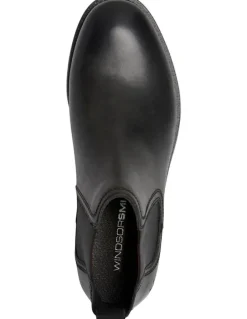 Windsor Smith Sergio Leather Boot in Black