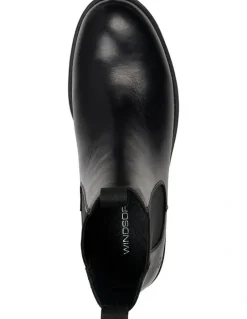 Windsor Smith Walker Boots in Black Leather
