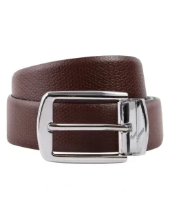 yd. Alfie Textured Belt in Choc/Black