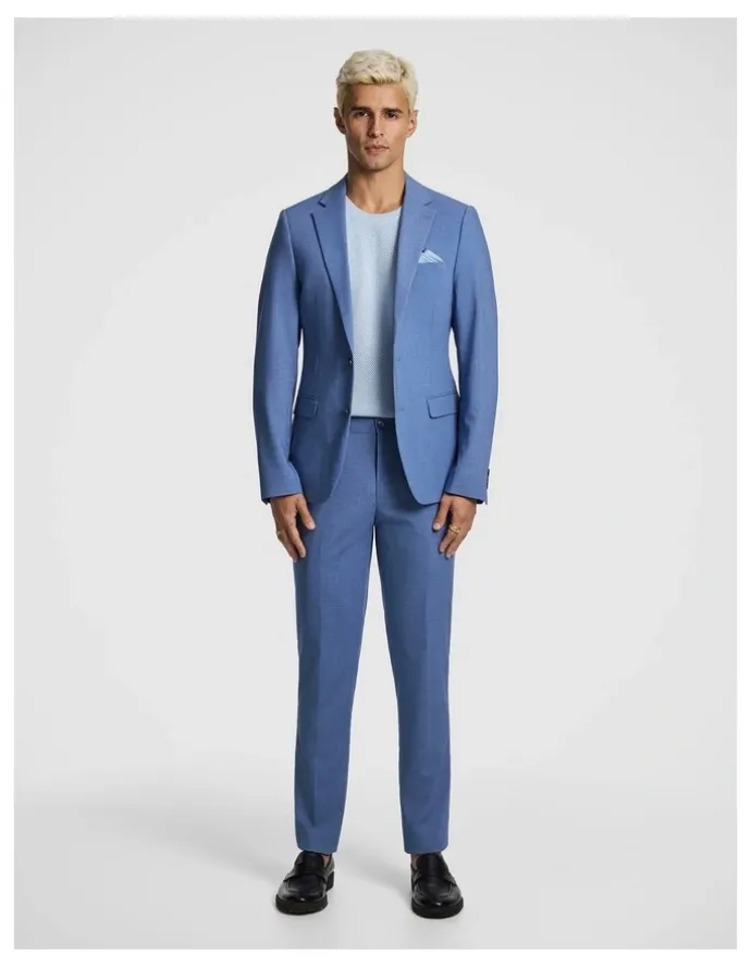 yd. Alfredo Slim Suit Jacket in Blue