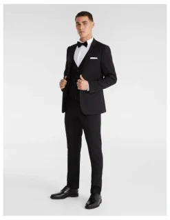 yd. Aston Slim Fit Suit Jacket in Black