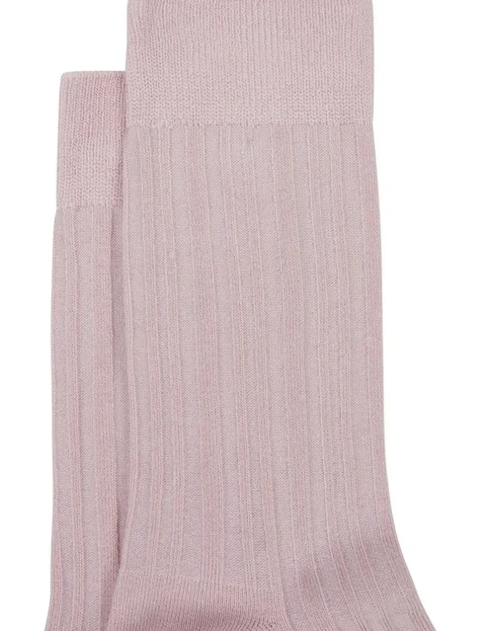 yd. Bamboo Ribbed Sock in Pink