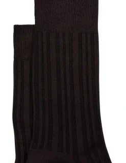 yd. Bamboo Ribbed Sock in Chocolate