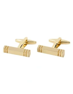 yd. Barclays Cufflinks in Gold