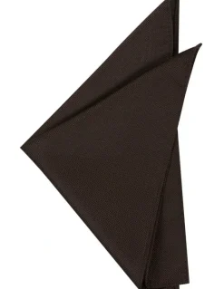 yd. Dakota Pocket Square in Chocolate