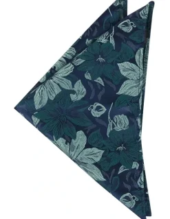 yd. Dornan Floral Pocket Square in Sage