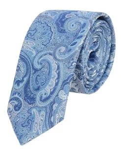 yd. Evan Tie And Pocket Square Set in Blue