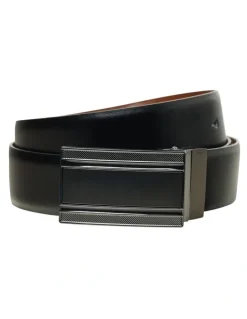 yd. Fredrick Reversible Belt in Black/Brown