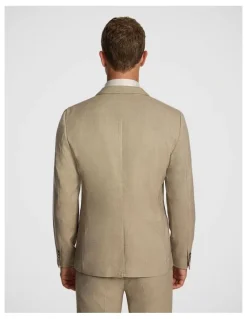 yd. Hayman Stretch Skinny Suit Jacket in Beige