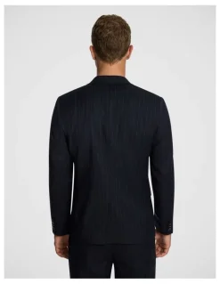 yd. Lorenzo Slim Suit Pinstripe Jacket in Navy