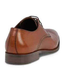 yd. Marble Leather Lace Up Dress Shoe in Tan
