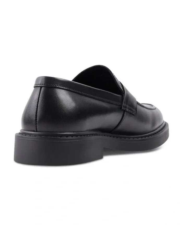 yd. Nolan Penny Leather Loafer in Black
