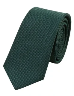 yd. Patras Textured Tie 6.5cm in Forest