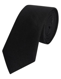 yd. Premium Silk Tie 5cm in Black