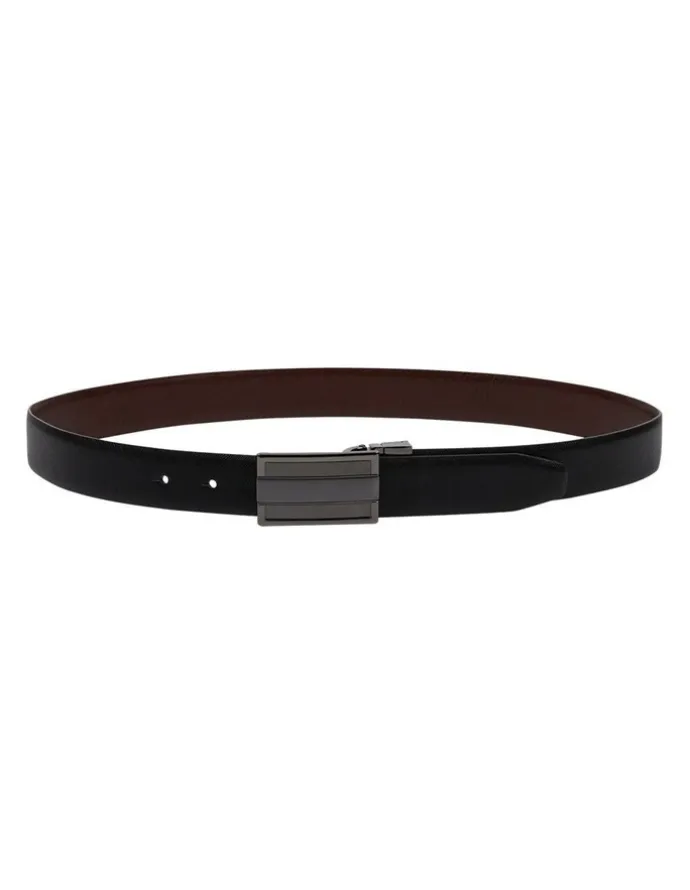yd. Rowan Textured Belt in Black/Choc