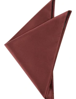 yd. Rudy Textured Pocket Square in Rust