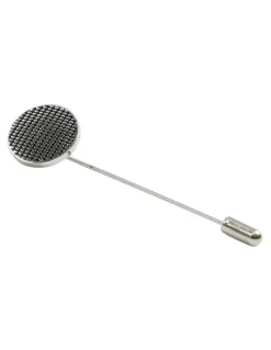 yd. Texture Lapel Pin in Silver