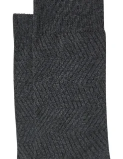 yd. Textured Bamboo Sock in Charcoal