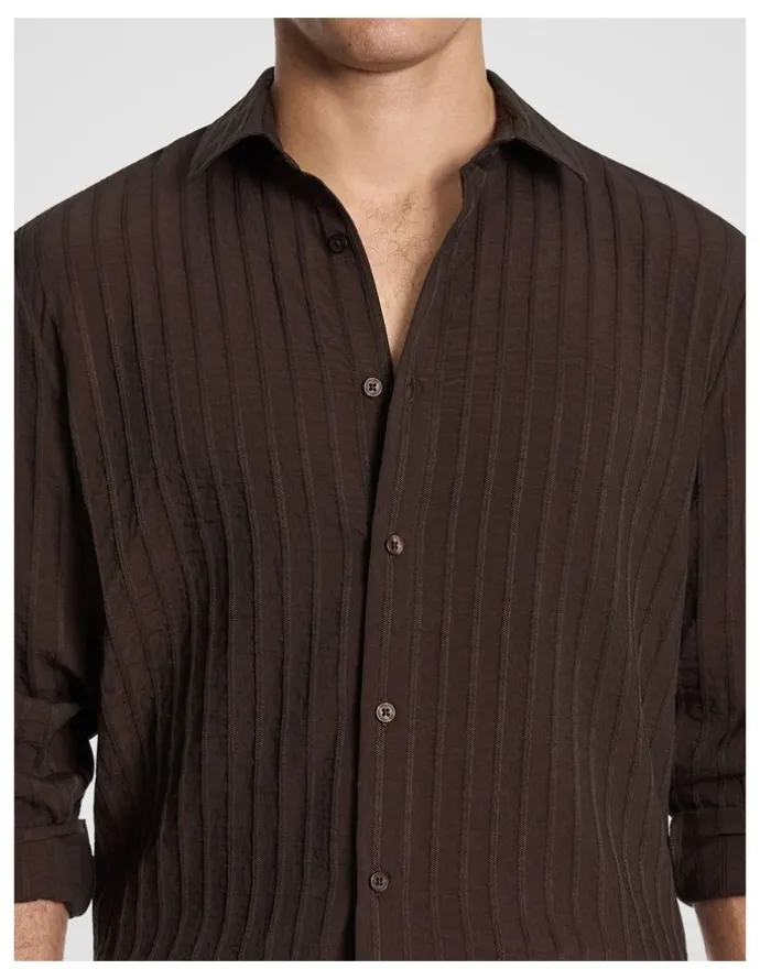 yd. Atlas Shirt in Chocolate