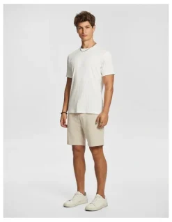 yd. Avenue Jersey Shorts in Natural