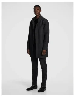 yd. Dominic Twill Coat in Grey