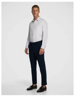 yd. Forbes Check Bamboo Blend Slim Shirt in Lilac