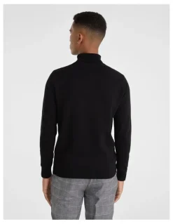 yd. Gillespie Roll Neck in Black