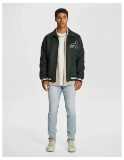 yd. Harvard Varsity Jacket in Forest