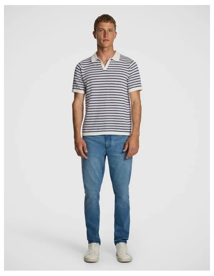 yd. Haze Knitted Polo Shirt in Multi